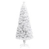 vidaXL Artificial Pre-lit Christmas Tree White 7 ft Fiber Optic - 2 of 4