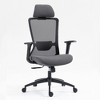ORRD High Back Ergonomic Mesh Office Chair with Adjustable Lumbar, Headrest & Seat Depth, 360 Swivel Executive Desk Chair，Black - 3 of 4