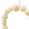 Whisen 6.7" Cream Ball Wreath, Christmas Tree Ornaments for Holiday Party Decorations, Set of 6 - Cream - 4 of 4