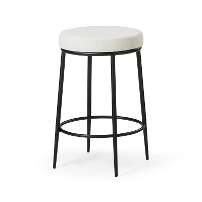 Maven Lane Stella Backless Fabric Counter Height Bar Stool