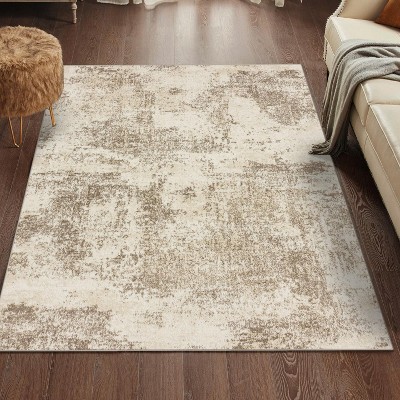 Luxe Weavers Modern Abstract Beige 5x7 Area Rug : Target