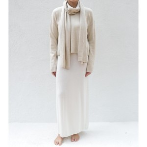 Women's Merino Blend Amara Boxy Crewneck in Wishbone by Tomorrow Studio - 1 of 4