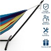 Nasitip Double Hammock with Steel Stand & Carry Bag,2-Person Hammock Bed,Brazilian-Style,450lb Capacity - 3 of 4