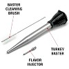 Bellemain Signature Turkey Baster Set with Cleaning Brush – Heavy-Duty Stainless Steel & Silicone - 3 of 4