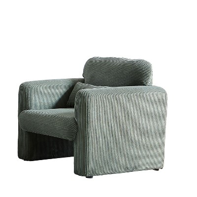 GDFStudio Bloomer 33" Corduroy Single Sofa Chair with Support Pillow