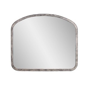 Howard Elliott 42"x36" Arched Metal Framed Wall and Accent Mirror Silver: Industrial Rustic, No Assembly Required - 1 of 4