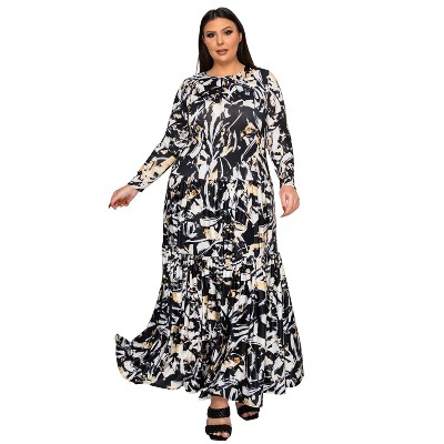 L I V D Women's Zimmern Tiered Maxi Dress