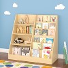 BABYYER Kids Bookshelf, 6 Tier Kids Wooden Bookshelf,  Children Toy Organizer,  for Nursery, Playroom and Classroom - 2 of 4