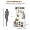 FURNIinspire Hall Trees Hall Tree With Bench And Shoe Storage - 3 of 4