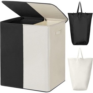 Double Laundry Baseket with Lid and Removable Laundry Bags,154L Large Laundry Hamper - 1 of 4