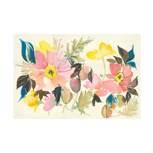 22x32 Kristy Rice 'Pastel Garden I' Canvas Art