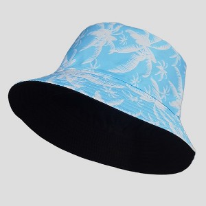 Anna-Kaci Women's Coconut Palm Print Bucket Hats Reversible Anti-UV Hat - 1 of 4