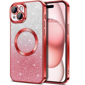 Entronix [Magnetic] Case Compatible with iPhone 15 Plus - [Clear Back] Luxury Glossy Cover - 1 of 4