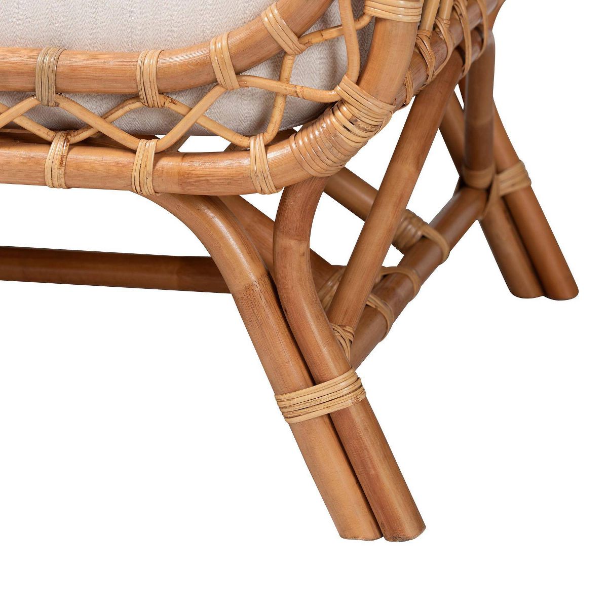 bali & pari Pakis Rattan Tete-a-Tete Sofa Natural Rattan - thumbnail 9