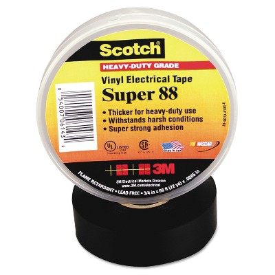 3M Scotch 88 Super Vinyl Electrical Tape 3/4" x 66ft 06143