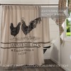Farmstead Chicken and Rooster Shower Curtain 72x72 VHC Brands - 2 of 4