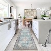 2'x6' Boho Printed Area Rug, Low Pile Non-Slip, Washable, Non-Shedding Vintage Thin Indoor Carpet for Living Room, Nursery, Brown - 2 of 4