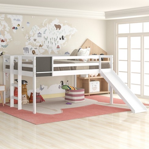 Target loft bed store with slide