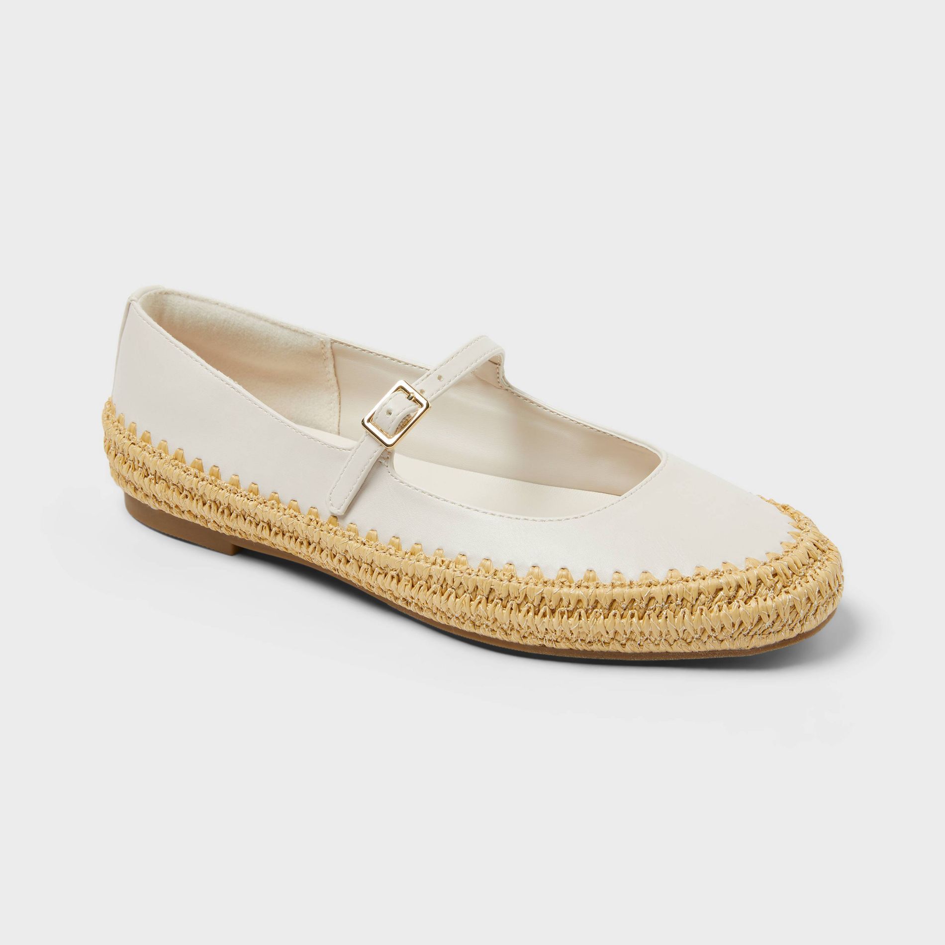 Women’s Bea Flats with Memory Foam Insole - Universal Thread™ Cream