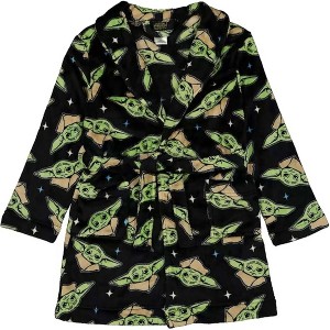 STAR WARS The Mandalorian Little/Big Boys' Yoda Plush Fleece Robes - 1 of 3