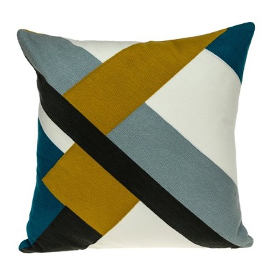 Parkland Collection,Lumen Contemporary Multicolor Pillow Cover With Poly Insert