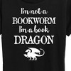 Women's - Instant Message - I'm A Book Dragon Short Sleeve Graphic T-Shirt - 2 of 4