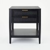 East Bluff 2 drawers Woven Accent Table Black - Threshold™ designed with Studio McGee - 3 of 4