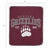 NCAA Montana Grizzlies Vintage Arch Block Flannel Fleece Blanket - 3 of 3