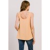 Hello Miz Women's Casual Tie Shoulder Scoop Neck Maternity Tank Top - 3 of 4
