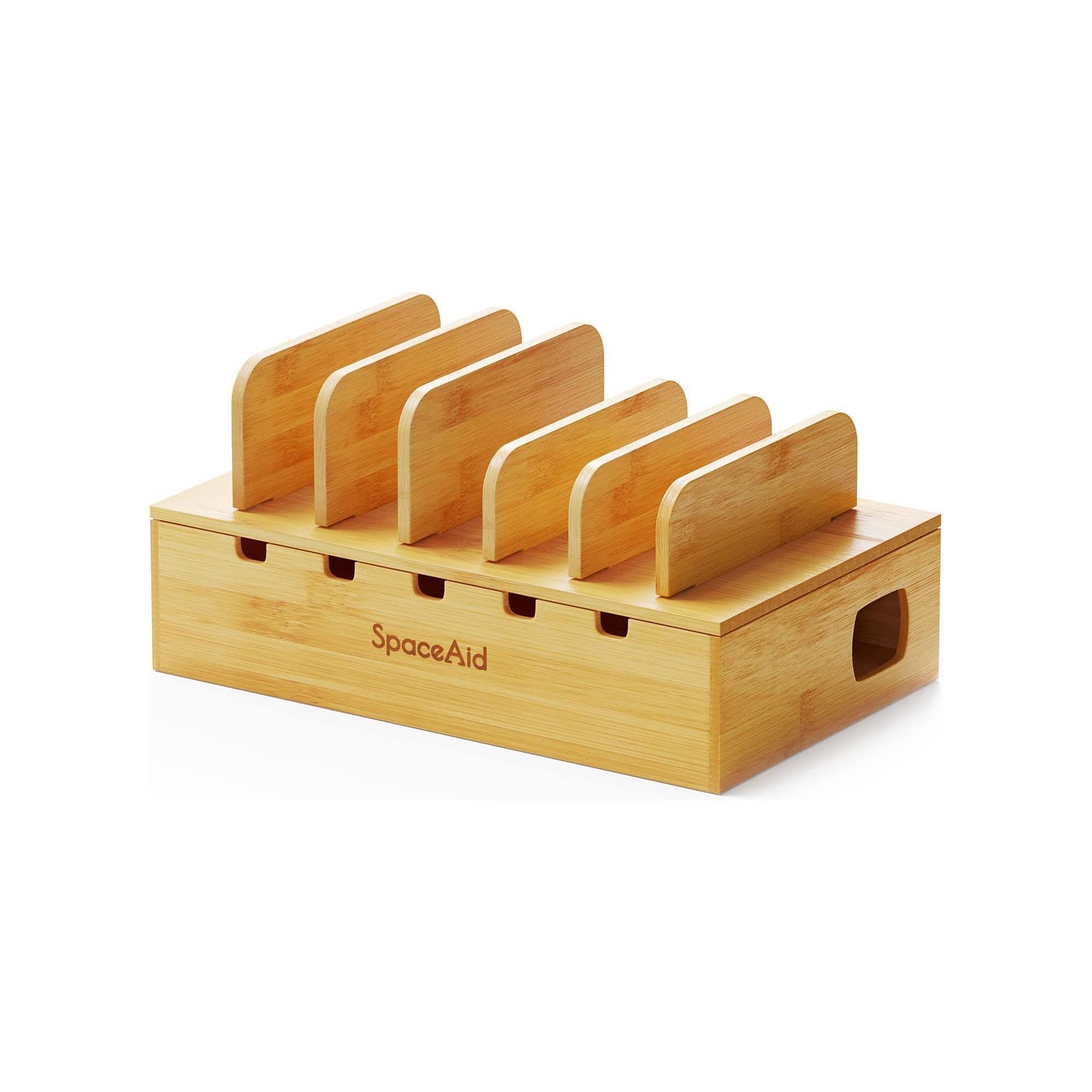 Bamboo Charging Station for Multiple Devices(Natural)