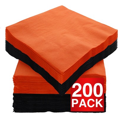 SparkSettings Beverage Napkins, 5” x 5” 2 Ply Paper Napkins, Pack of 100