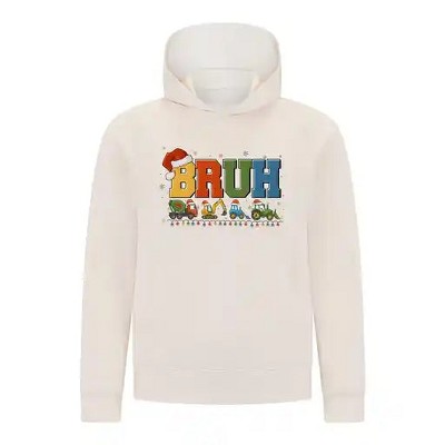 Everyday Kids Christmas Collection BRUH Construction Truck Boys Pullover Hoodie – Holiday Sweatshirt