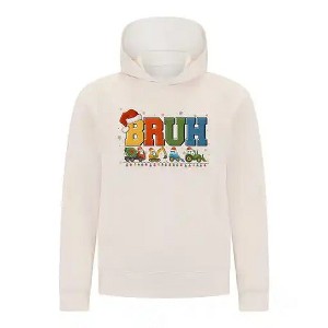 Everyday Kids Christmas Collection BRUH Construction Truck Boys Pullover Hoodie – Holiday Sweatshirt - 1 of 4