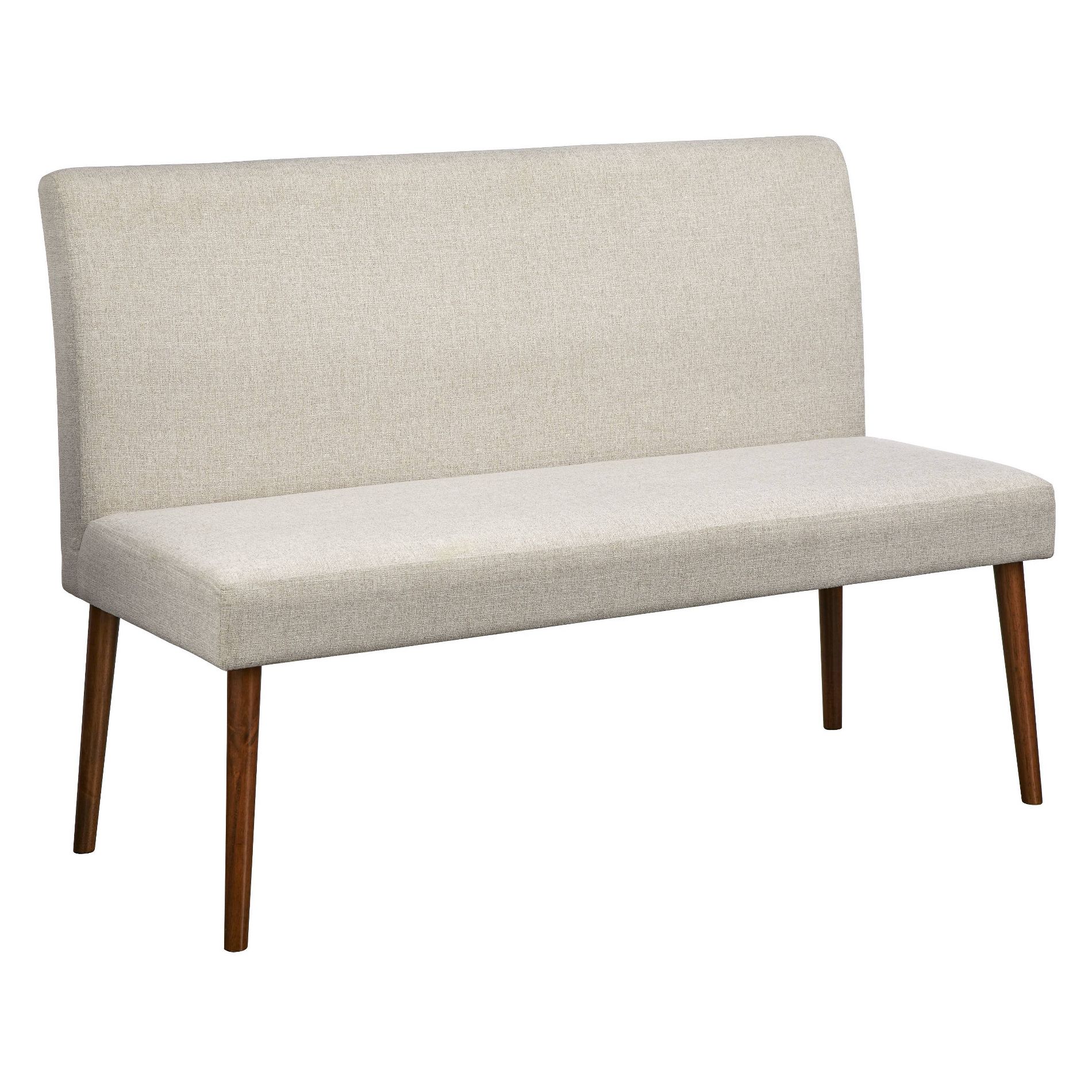 Ripton Armless Loveseat Cream - Buylateral: Mid-Century Modern, Upholstered, 2-Seater Dining Sofa