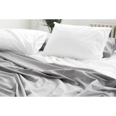 Standard 500 Thread Count Extra Luxe Solid Pillowcase Set White - Miracle Brand