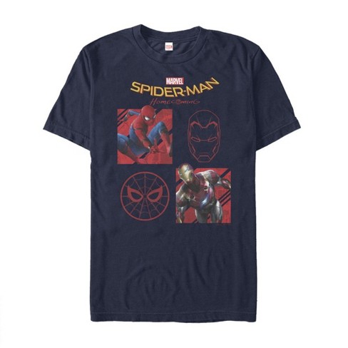 Men's Marvel Spider-man: Homecoming Four Square T-shirt : Target