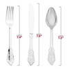 Smarty Had A Party Metallic Silver Baroque Plastic Cutlery Set - 600 Sets - 2 of 4