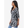 Roaman's Women's Plus Size Long Sleeve V Neck Ultimate Tunic - 4 of 4