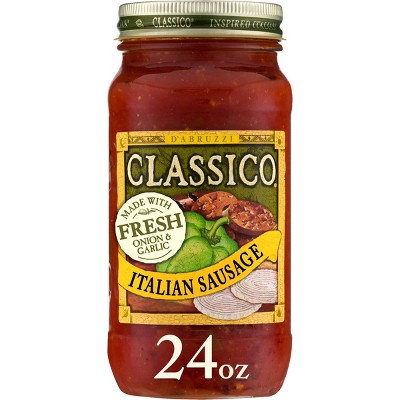 Classico Italian Sausage with Peppers & Onions Pasta Sauce - 24oz