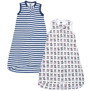 Hudson Baby Infant Boys Interlock Cotton Sleeveless Sleeping Bag, French Dog - 1 of 4