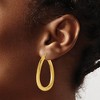 Black Bow Jewelry Twisted Oval Hoop Earrings in 14k Yellow Gold, 38mm (1 1/2 Inch) - 4 of 4