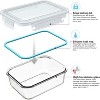 18-PC Glass Meal Prep Containers Set (9 Lids & 9 Containers), BPA-Free & Leak Proof - 4 of 4