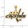 Black Bow Jewelry 14k Yellow Gold Plated Sterling Silver Washington Capitals NHL Large Pendant - 2 of 3