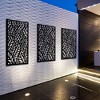 Dovelina Metal Outdoor Wall Sign Panels Decorative Screen - 3 Panels - 2 of 4