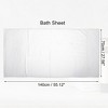 Unique Bargains Soft Absorbent Cotton Bath Towel for Bathroom kitchen Shower Towel Classic Design 1 Pcs - 4 of 4