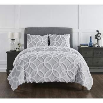 Tufted Wedding Ring Collection 100% Cotton Tufted Unique Luxurious Comforter Set - Better Trends
