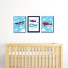 Big Dot of Happiness Taking Flight - Airplane - Vintage Plane Baby Boy Wall Art and Kids Room Decor - Gift Ideas - 7.5 x 10 inches - Set of 3 Prints - 2 of 4