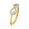 Ross-Simons 0.10 ct. t.w. Diamond Infinity Ring in 14kt 2-Tone Gold - 3 of 4