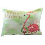 Home Decor 12.0" Holiday Arianna Flamingo Pillow Climaweave Christmas  -  Decorative Pillow