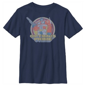Boy's Transformers Optimus Prime Retro Circle T-Shirt - 1 of 4